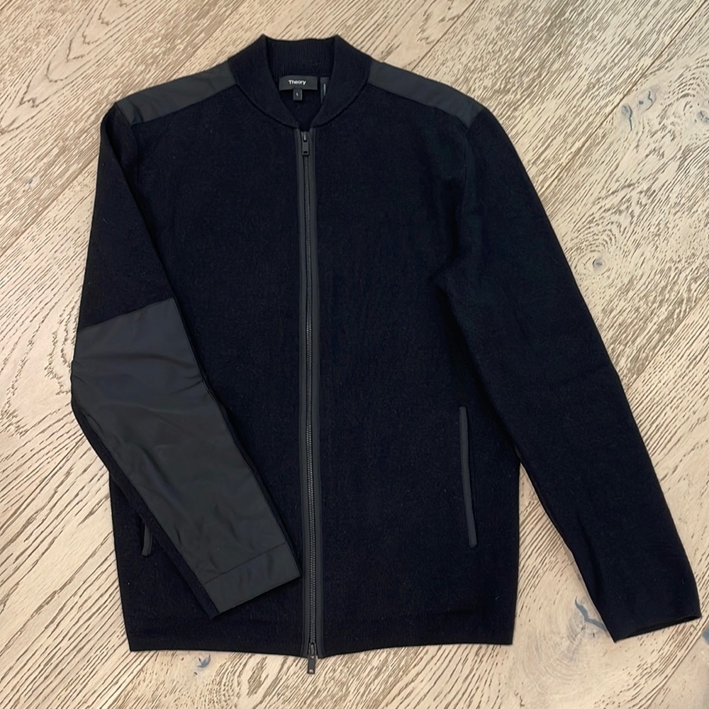 Theory Bomber Zip Up Jacket